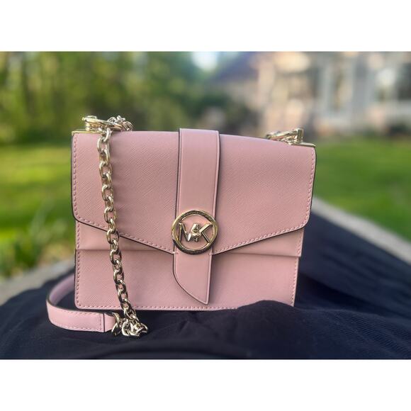 Michael Kors Greenwich Small Saffiano Leather Crossbody Bag, FREE wallet! - Picture 3 of 17